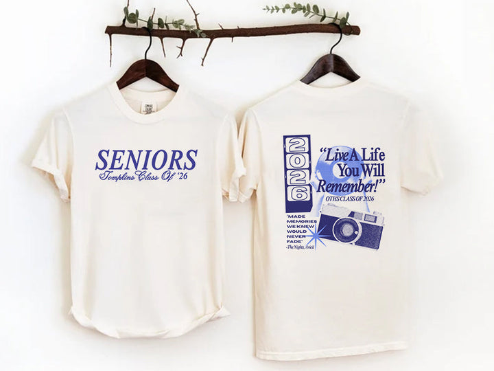 Seniors Tompkins Class of '26 Comfort Colors Front Back Shirts