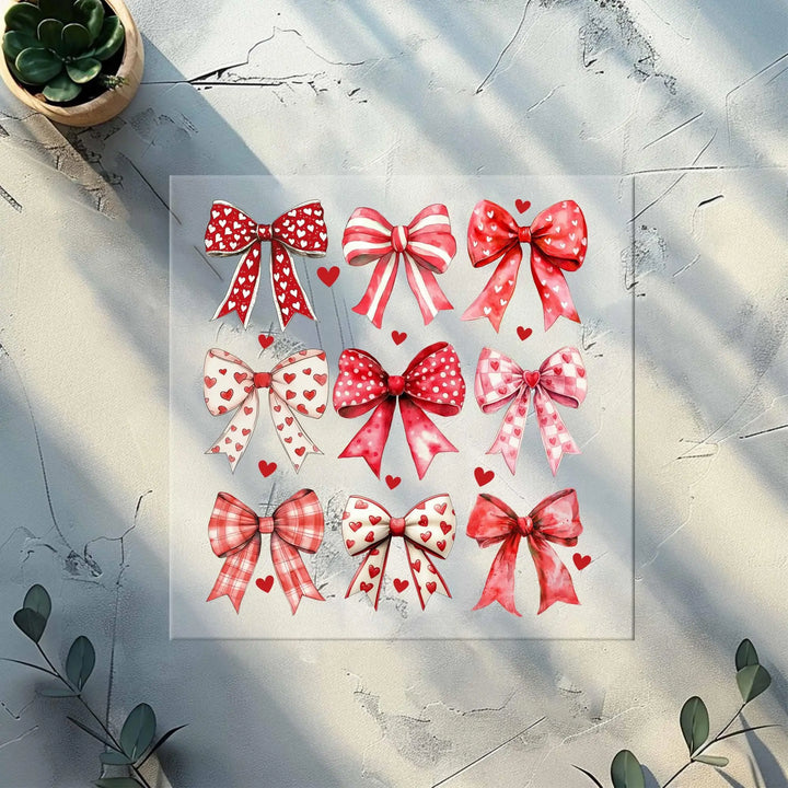 Coquette Valentine Heart Bow DTF Transfer