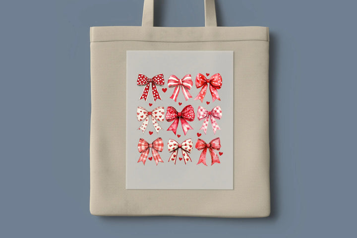 Coquette Valentine Heart Bow DTF Transfer