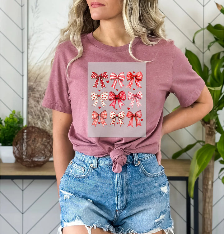 Coquette Valentine Heart Bow DTF Transfer