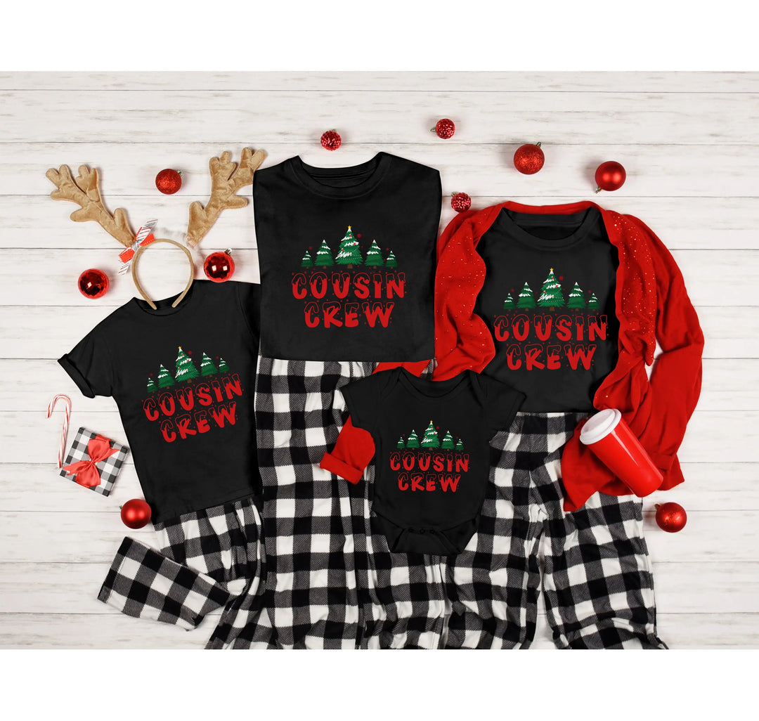 Cousin Crew Christmas Shirts | Matching Family Holiday Tees Shirtprintingcenter