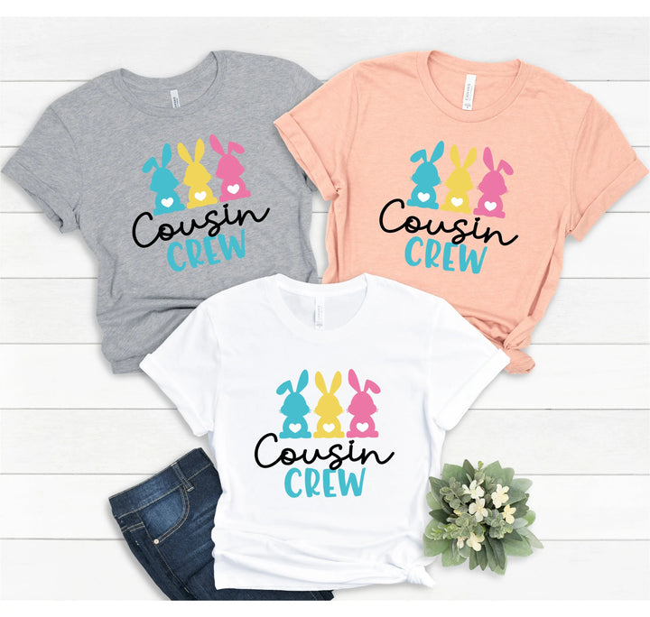Cousin Crew Easter Shirt - Matching Bunny & Kids Easter Outfit Shirtprintingcenter