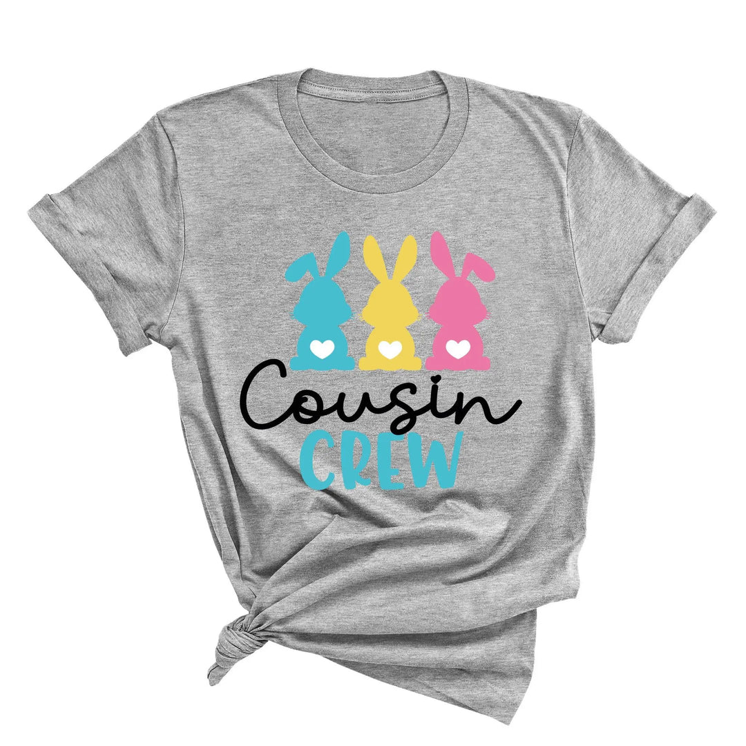 Cousin Crew Easter Shirt - Matching Bunny & Kids Easter Outfit Shirtprintingcenter