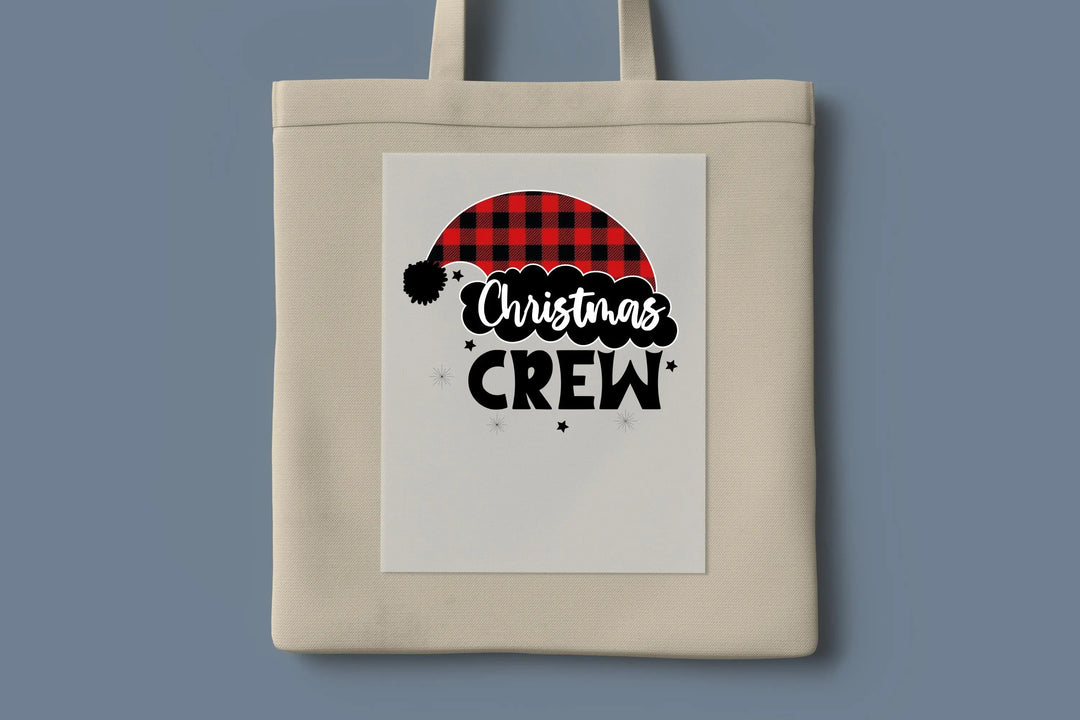 Cousin Crew Santa Hat DTF Transfers, Ready to Press Heat Transfers for Shirts