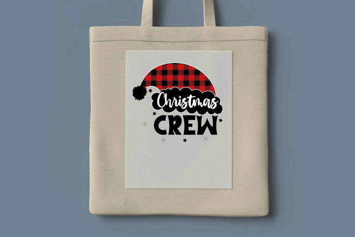 Cousin Crew Santa Hat DTF Transfers, Ready to Press Heat Transfers for Shirts