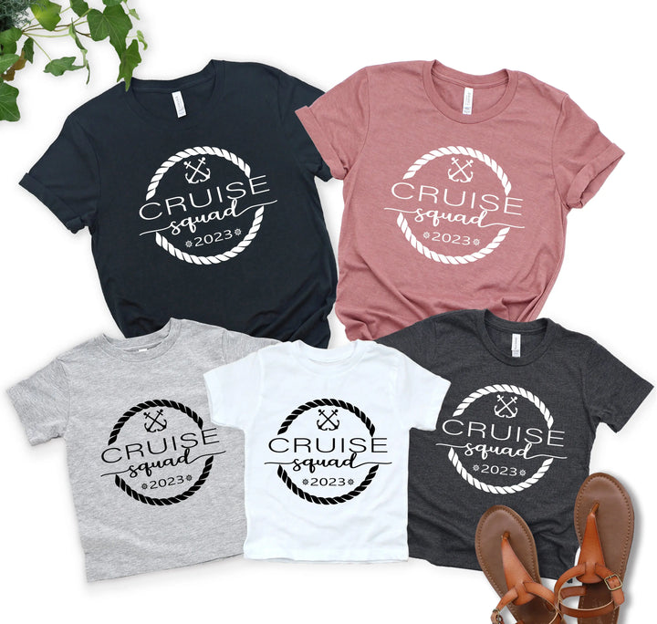Cruise Squad Family Shirts - Matching 2025 Vacation & Birthday Tees Shirtprintingcenter
