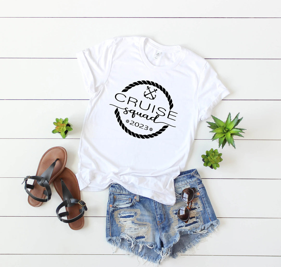Cruise Squad Family Shirts - Matching 2025 Vacation & Birthday Tees Shirtprintingcenter