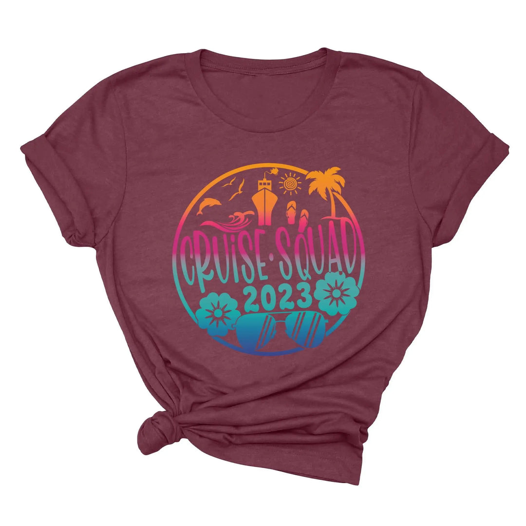 Cruise Squad Family Shirts - Matching 2025 Vacation & Travel Tees Shirtprintingcenter