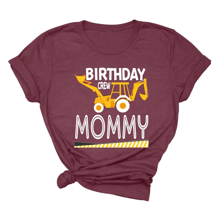 Custom Construction Birthday Shirt - Family Crew Tee | Diggin' It Shirtprintingcenter