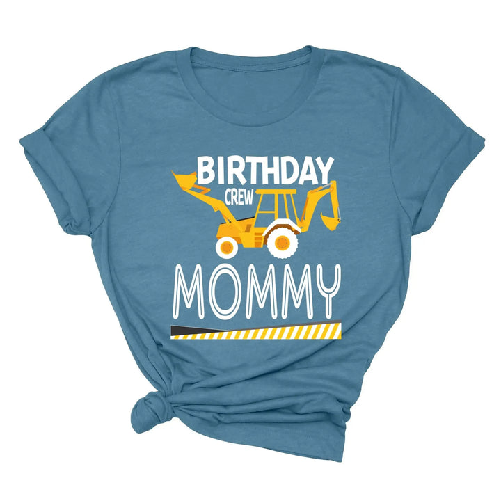 Custom Construction Birthday Shirt - Family Crew Tee | Diggin' It Shirtprintingcenter