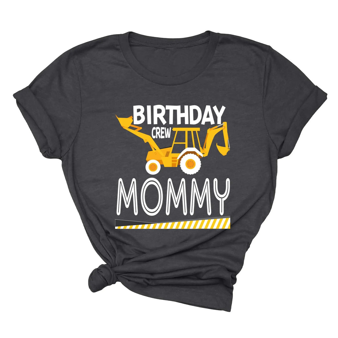 Custom Construction Birthday Shirt - Family Crew Tee | Diggin' It Shirtprintingcenter