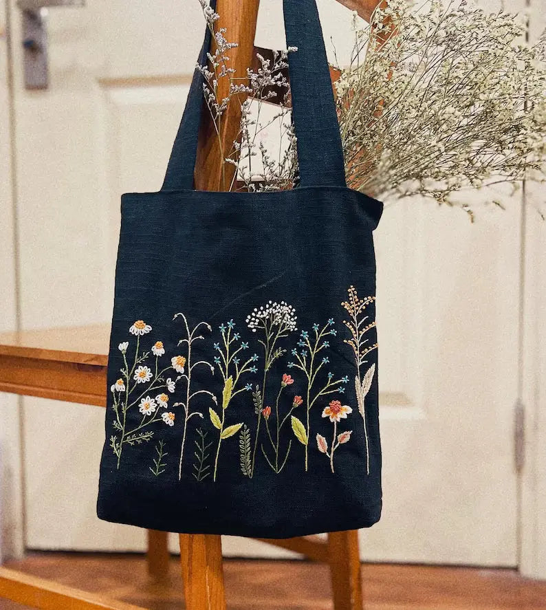 Custom Embroidered Tote Bag