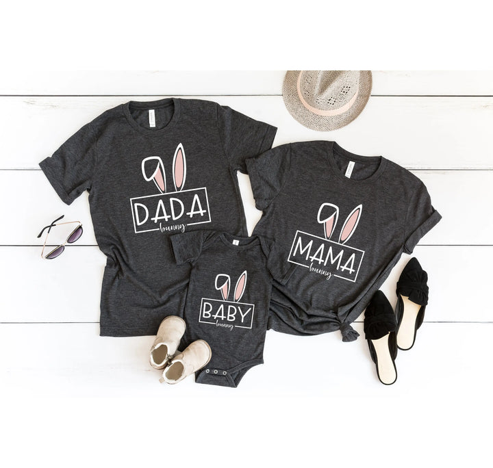 Custom Matching Easter Outfits - Family Bunny Shirts for Mama, Dada, & Kids Shirtprintingcenter
