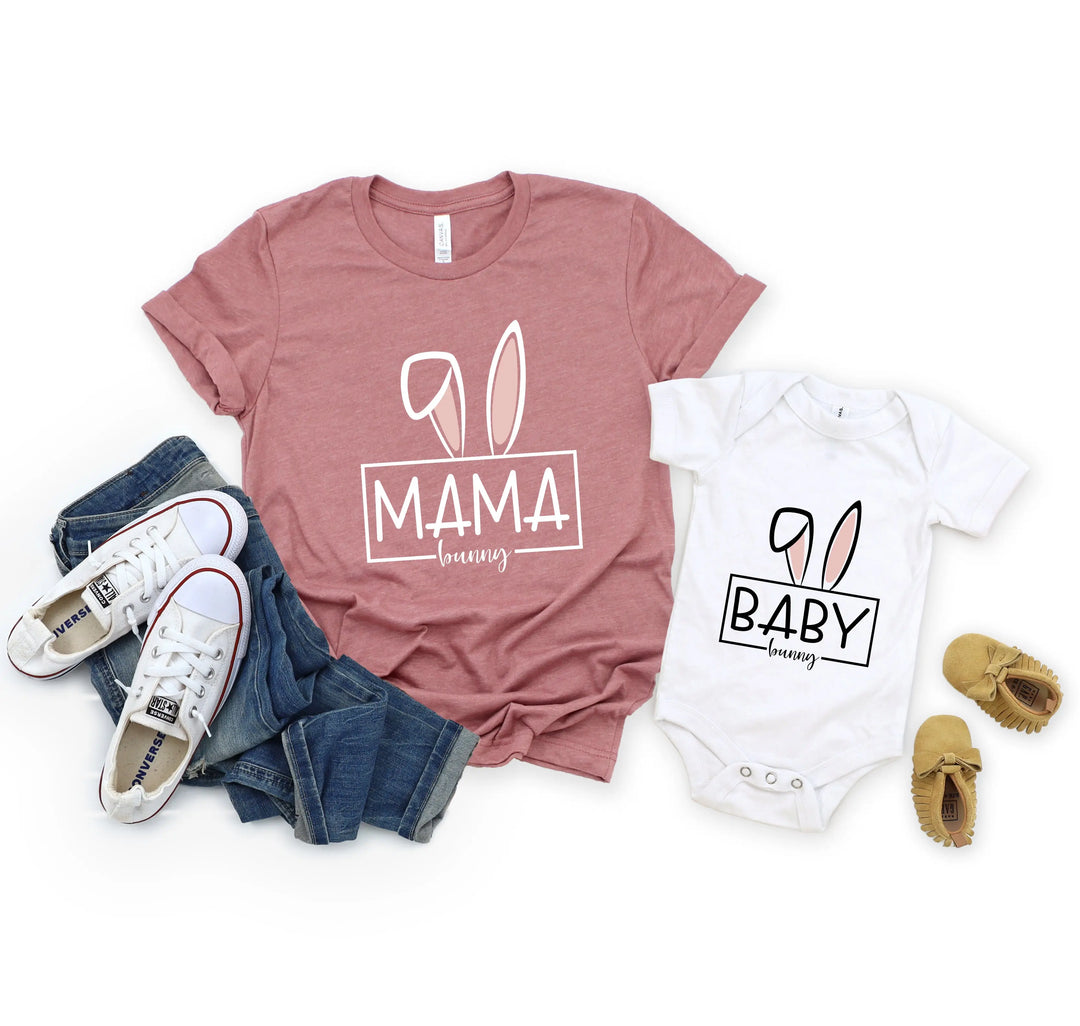 Custom Matching Easter Outfits - Family Bunny Shirts for Mama, Dada, & Kids Shirtprintingcenter