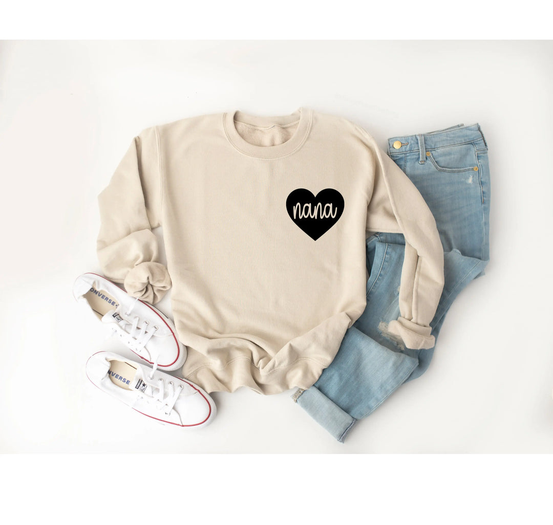 Custom Nana Sweatshirt - Personalized Gift for Grandma & Gigi Shirtprintingcenter