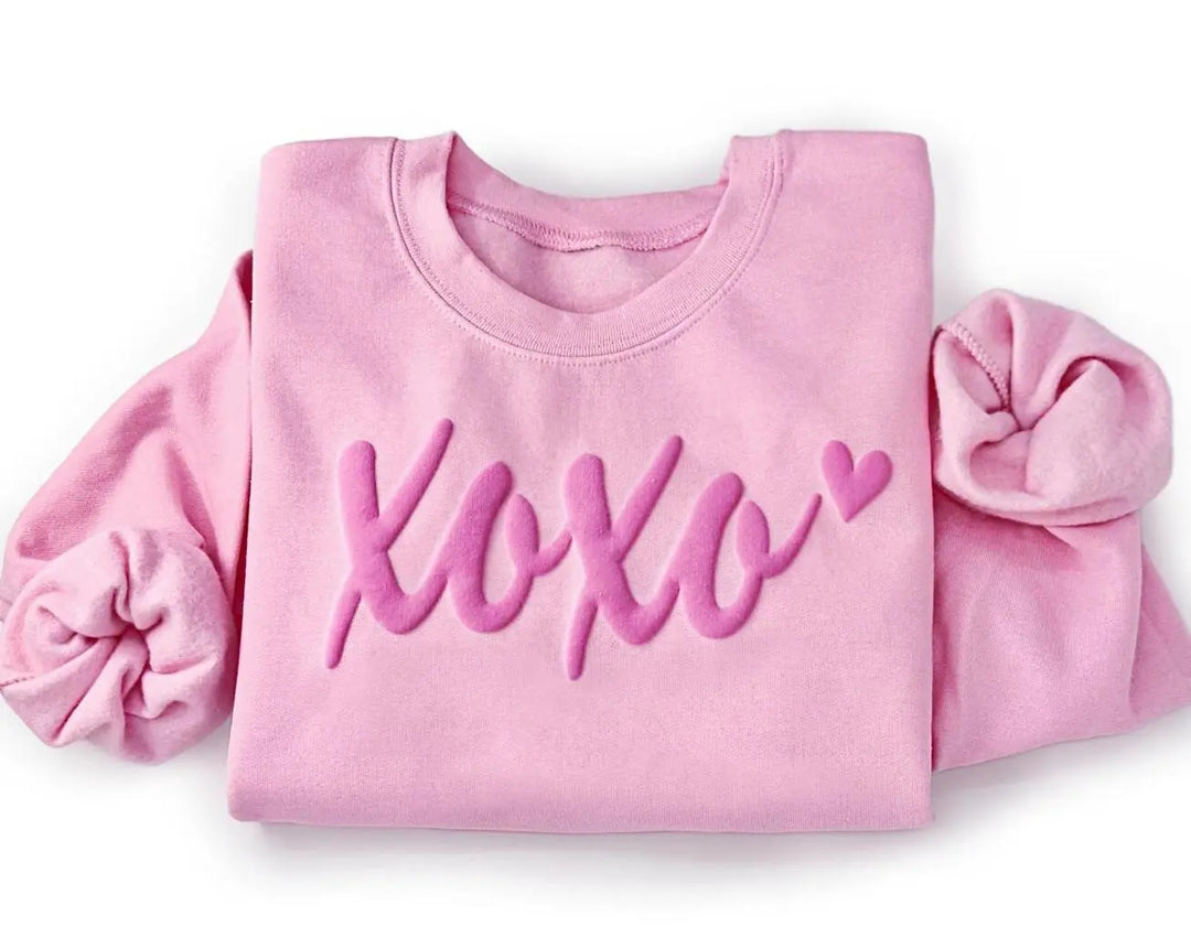 Custom Puff Sweatshirt, Custom Puff Embossed Team Name Crewneck, Custom Puff Print School Mascot Sweatshirt