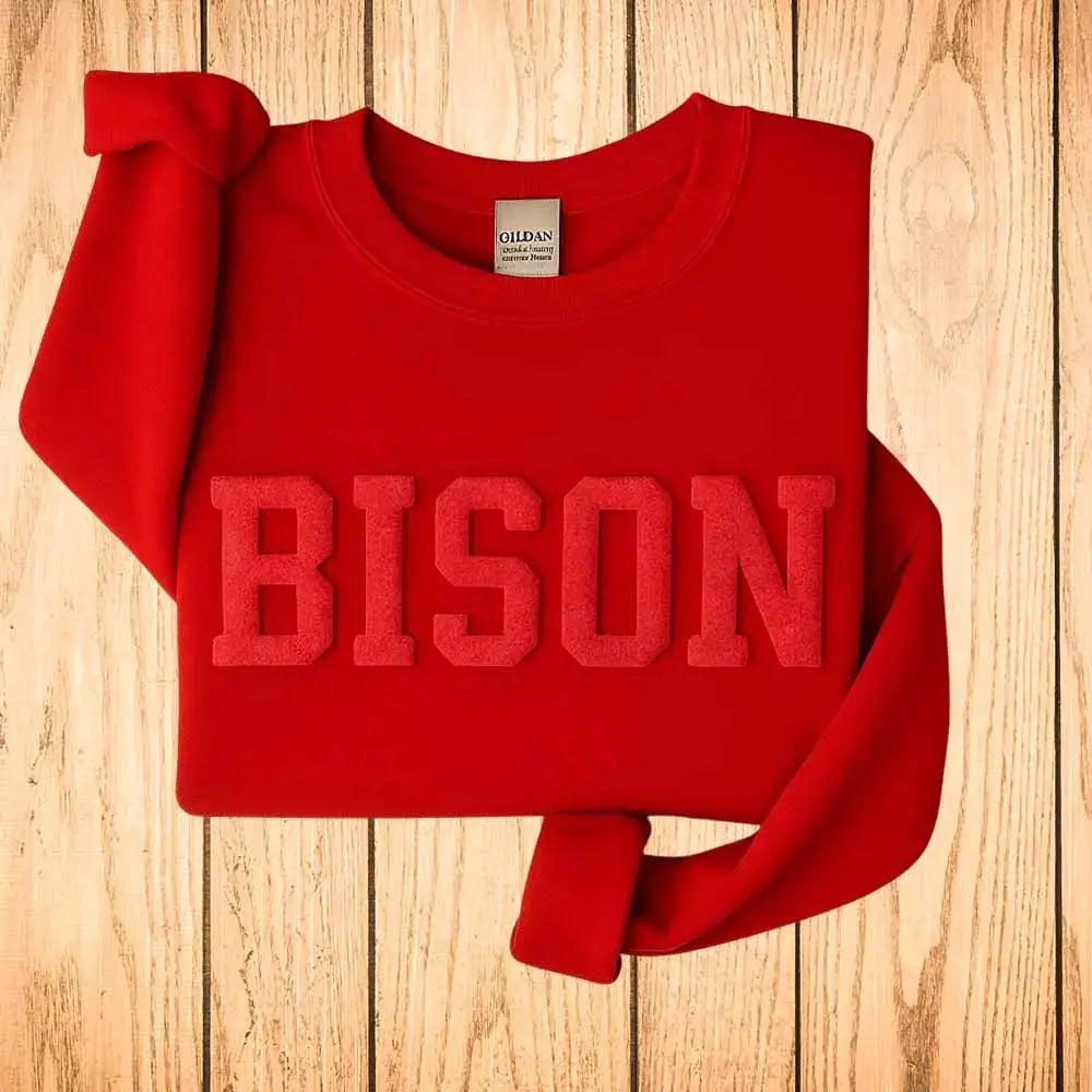 Custom Puff Sweatshirt, Custom Puff Embossed Team Name Crewneck, Custom Puff Print School Mascot Sweatshirt, Metallic Puff Shirtprintingcenter