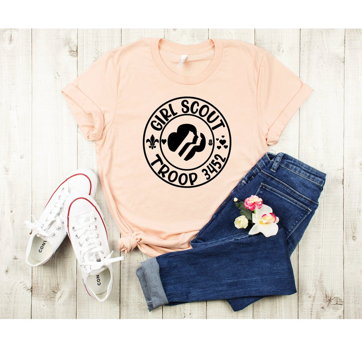 Custom Scout Troop Shirt - Personalized Girl & Camping Group Tee Shirtprintingcenter
