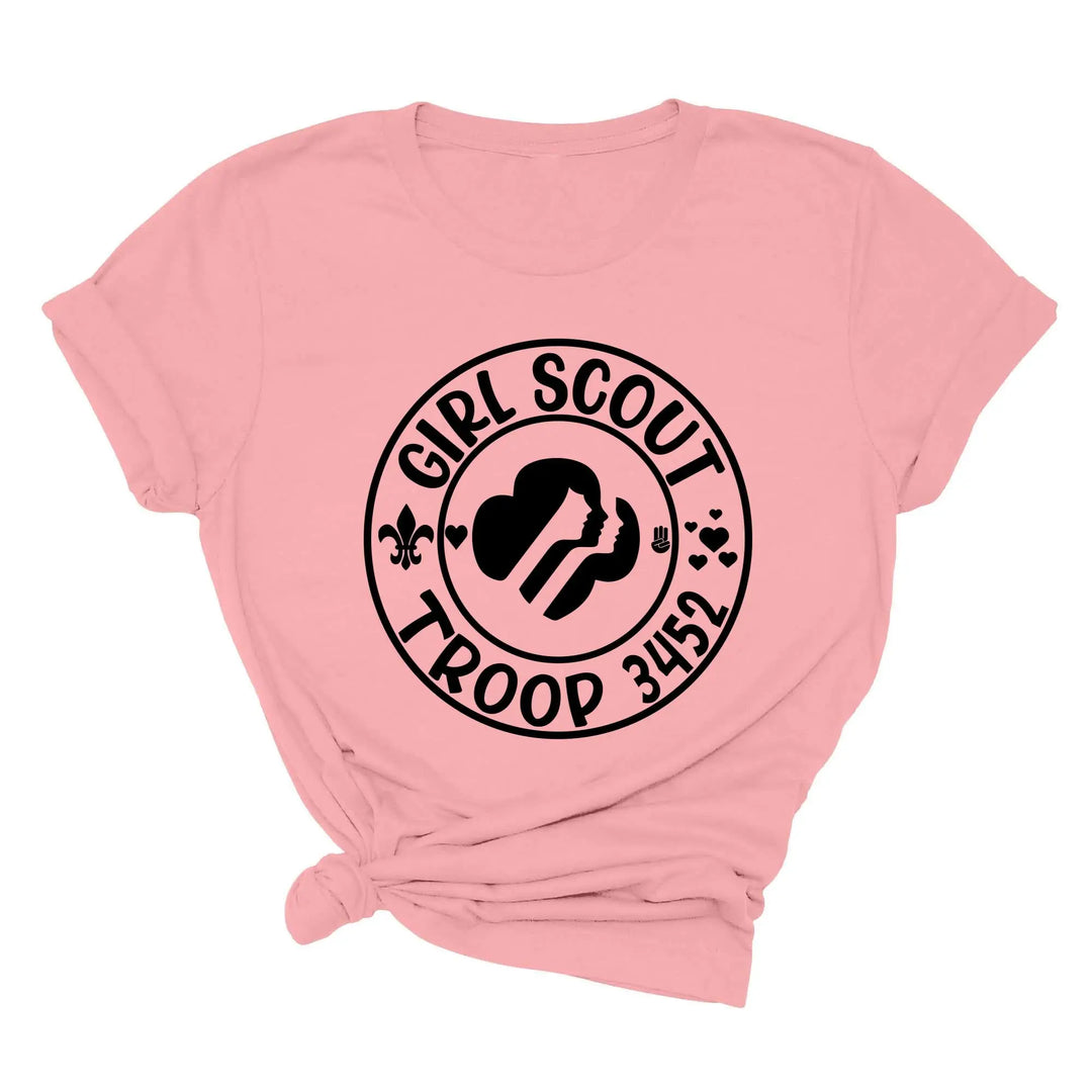 Custom Scout Troop Shirt - Personalized Girl & Camping Group Tee Shirtprintingcenter