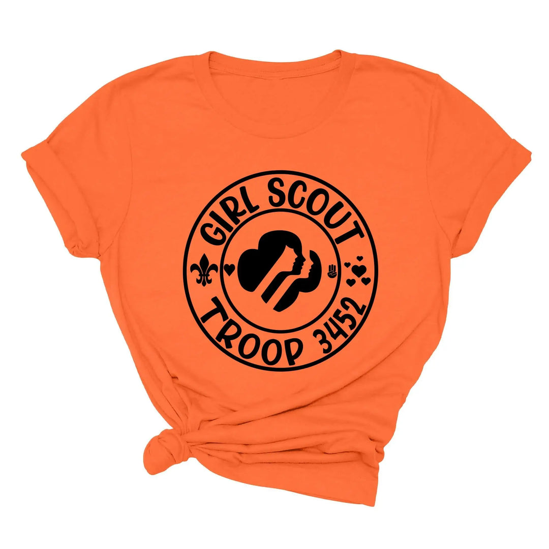 Custom Scout Troop Shirt - Personalized Girl & Camping Group Tee Shirtprintingcenter