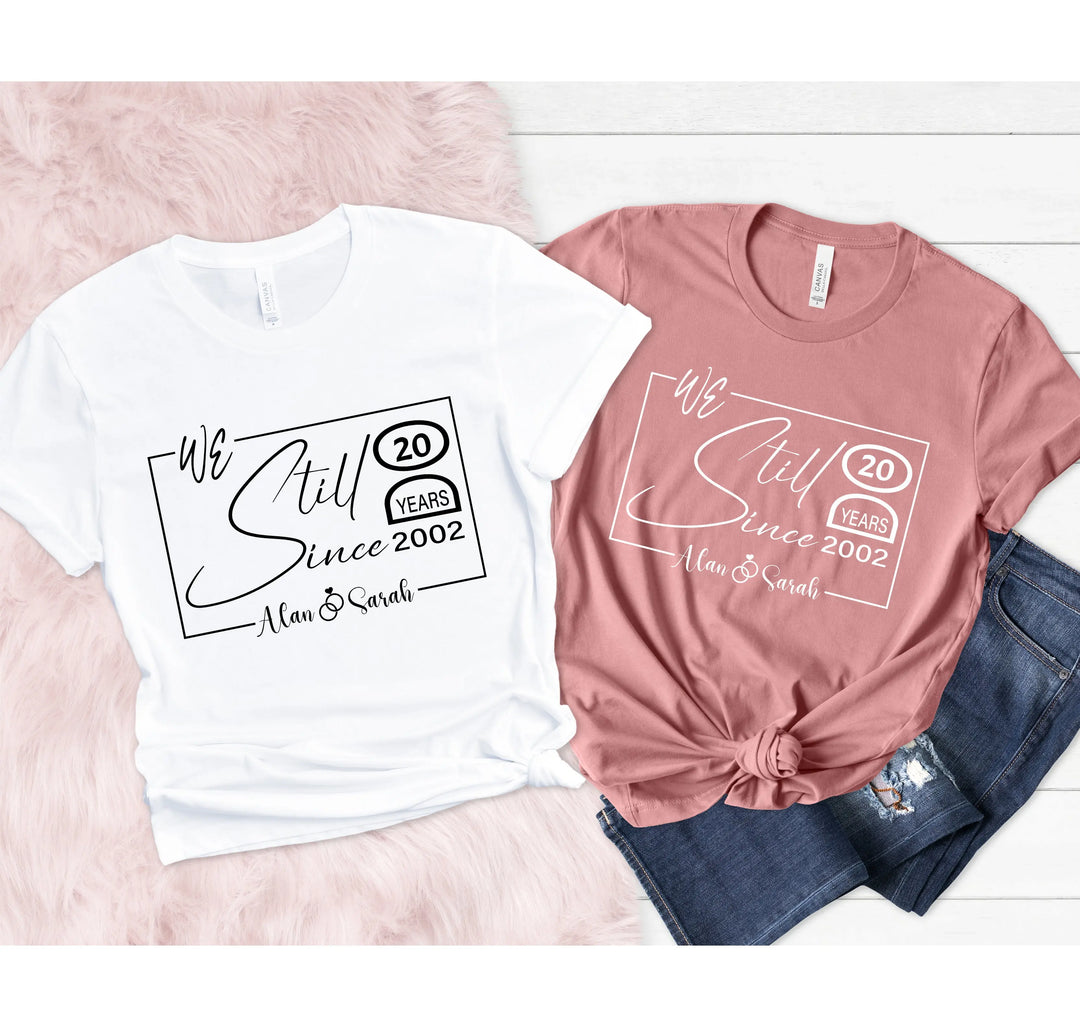 Custom Wedding Anniversary Shirt - Personalized 20th Anniversary Gift Shirtprintingcenter