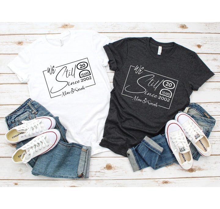 Custom Wedding Anniversary Shirt - Personalized 20th Anniversary Gift Shirtprintingcenter