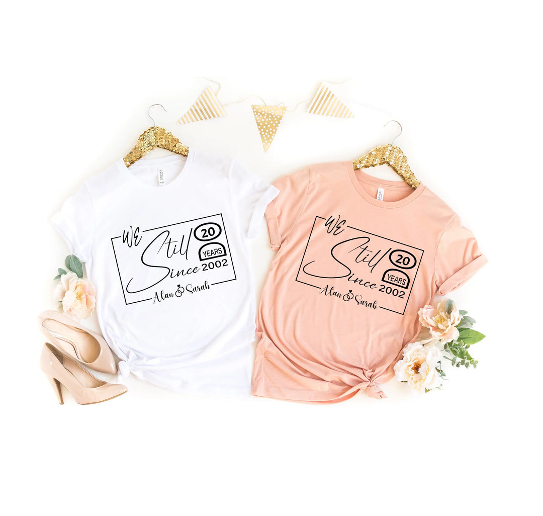 Custom Wedding Anniversary Shirt - Personalized 20th Anniversary Gift Shirtprintingcenter