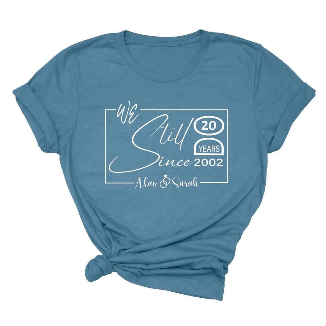 Custom Wedding Anniversary Shirt - Personalized 20th Anniversary Gift Shirtprintingcenter