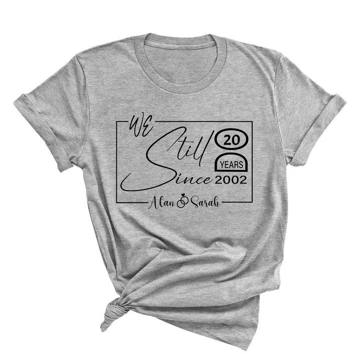Custom Wedding Anniversary Shirt - Personalized 20th Anniversary Gift Shirtprintingcenter
