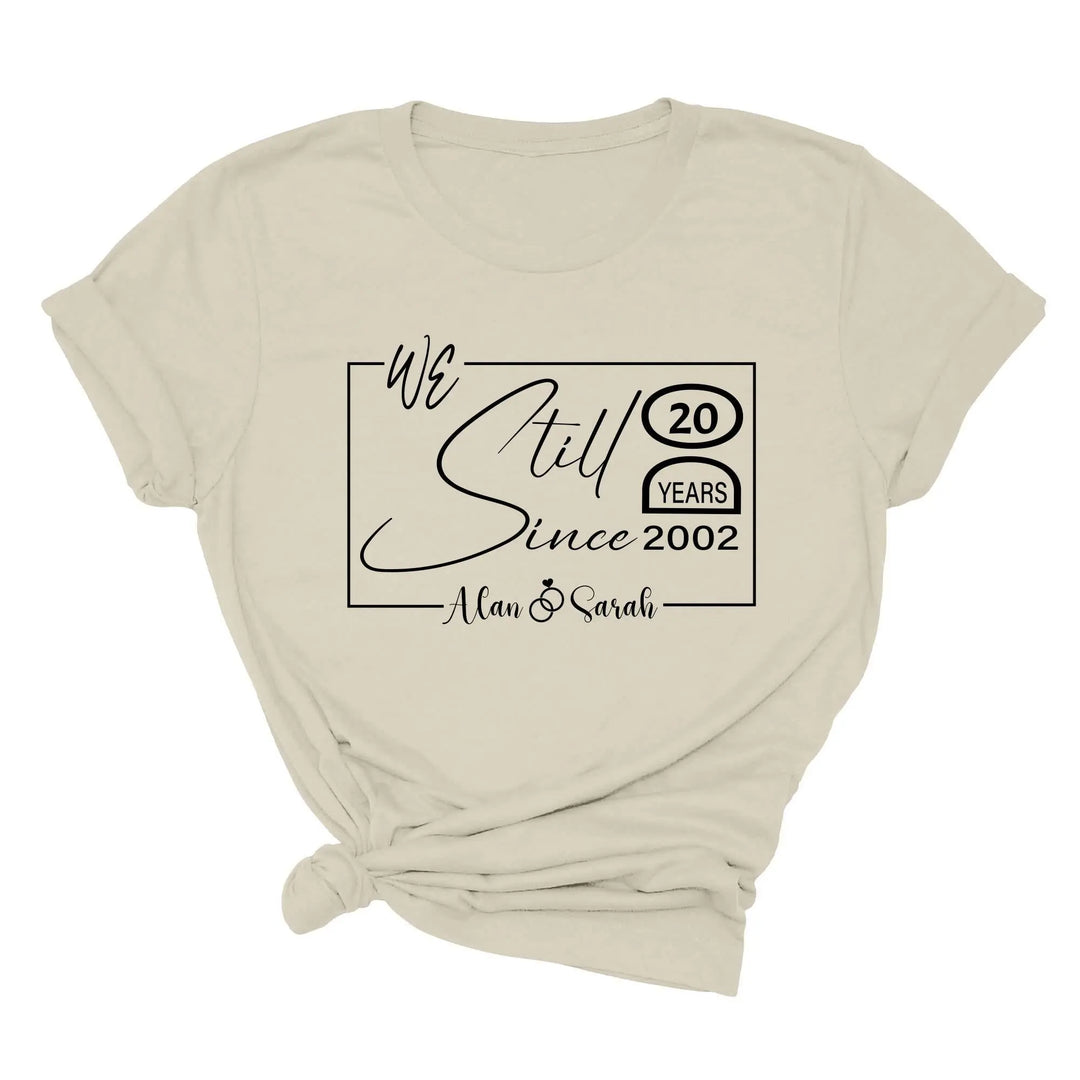Custom Wedding Anniversary Shirt - Personalized 20th Anniversary Gift Shirtprintingcenter