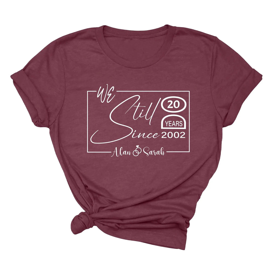 Custom Wedding Anniversary Shirt - Personalized 20th Anniversary Gift Shirtprintingcenter