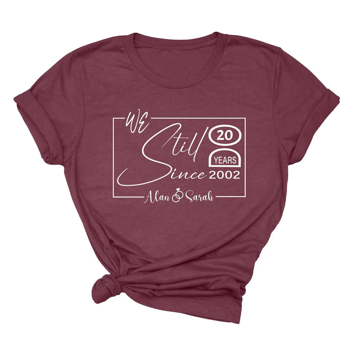Custom Wedding Anniversary Shirt - Personalized 20th Anniversary Gift Shirtprintingcenter