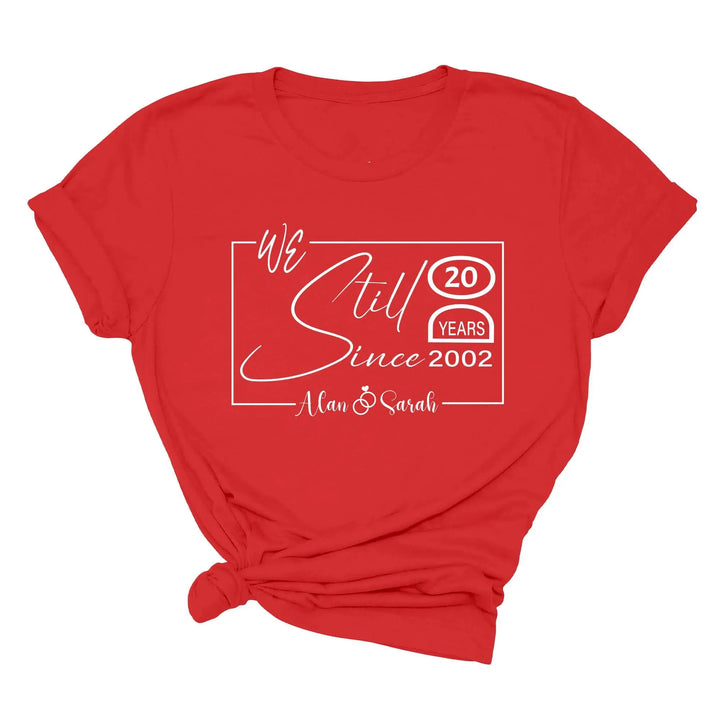 Custom Wedding Anniversary Shirt - Personalized 20th Anniversary Gift Shirtprintingcenter