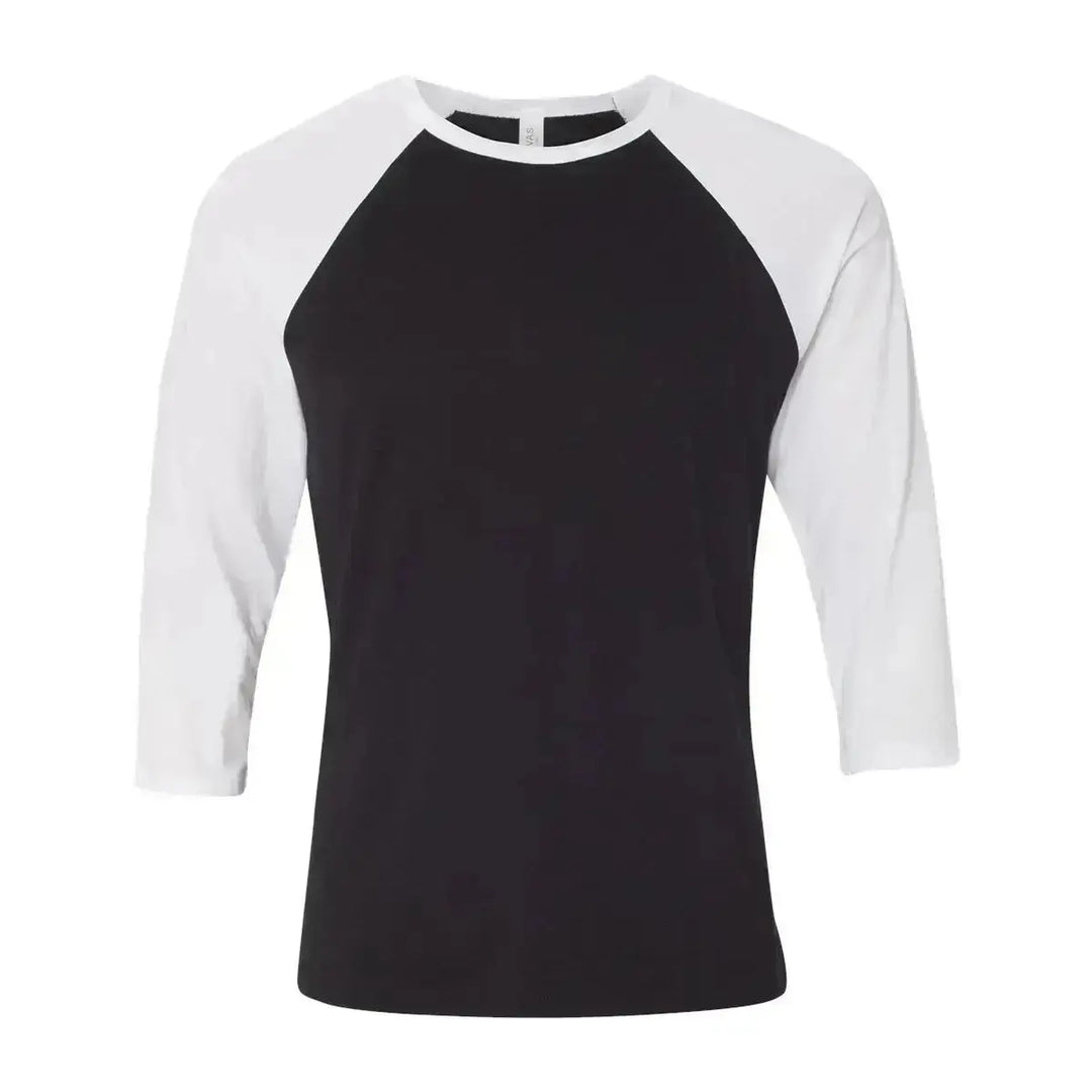 Bella + Canvas Sleeve 3/4-Baseball T-Shirt, Raglan Tshirt 3200 toddler