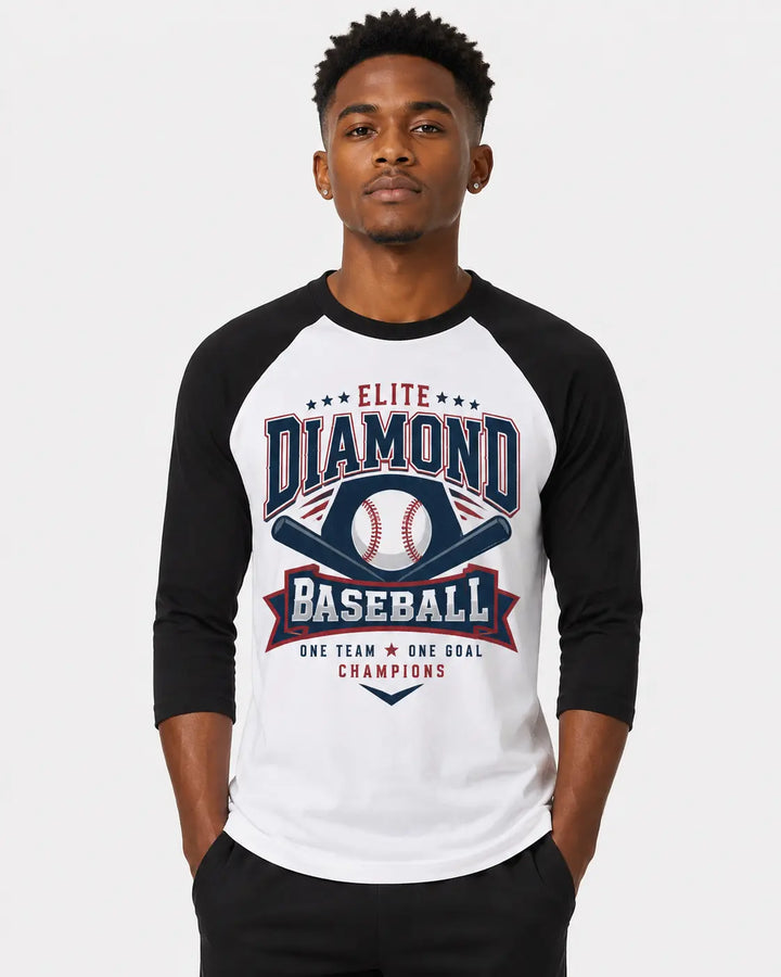 Customize Bella + Canvas Sleeve 3/4-Baseball T-Shirt, Raglan Tshirt 3200 Unisex
