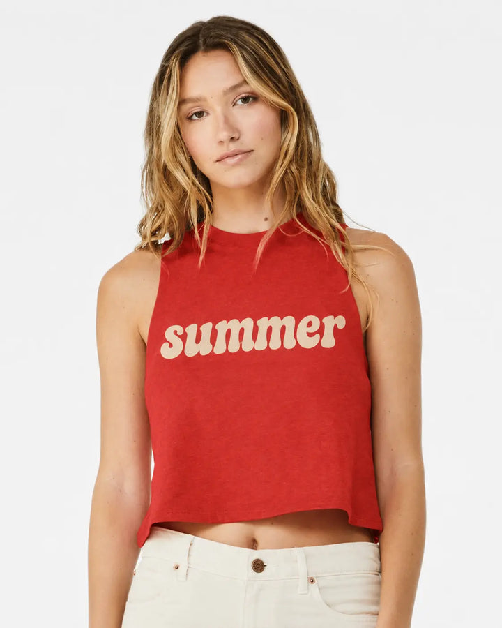 Customize Bella + Canvas Women's Racerback Crop Tank - 6682