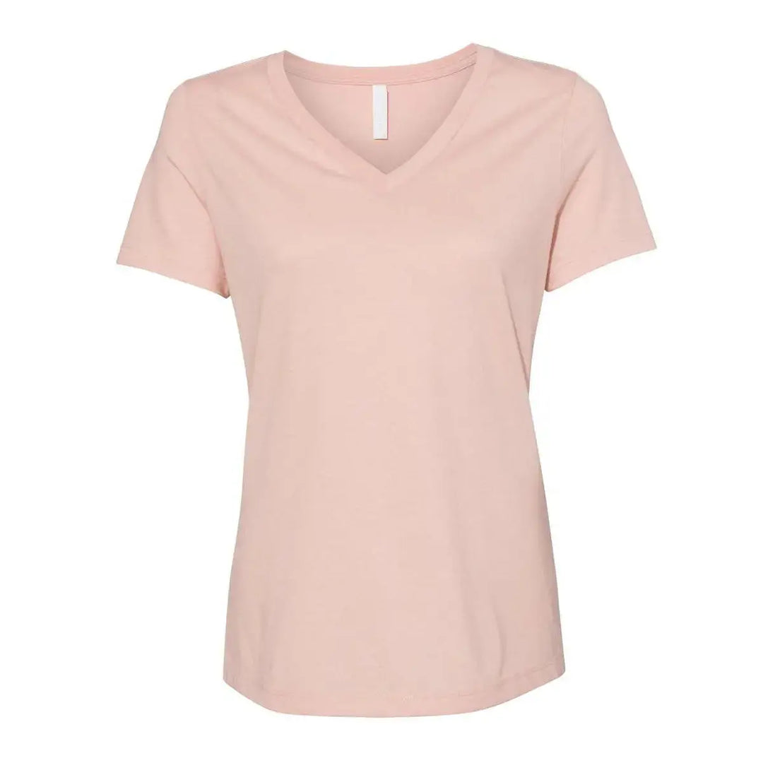 Bella+Canvas Blank 6405 Women Short Sleeve V-Neck T-Shirt Shirtprintingcenter