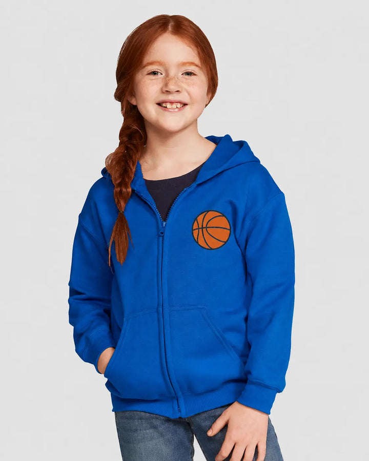 Sudadera con capucha y cremallera completa Glidan Youth Heavy Blend™ personalizada - 18600B