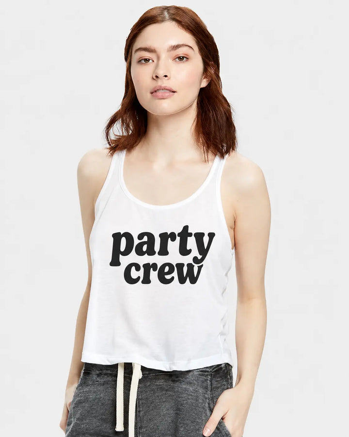 Customize US Blanks Women's Sheer Cropped Racer Tank Top - US510