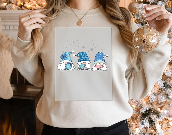 Cute Gnomes Christmas DTF Transfer | Ho Ho Ho Holiday Tee