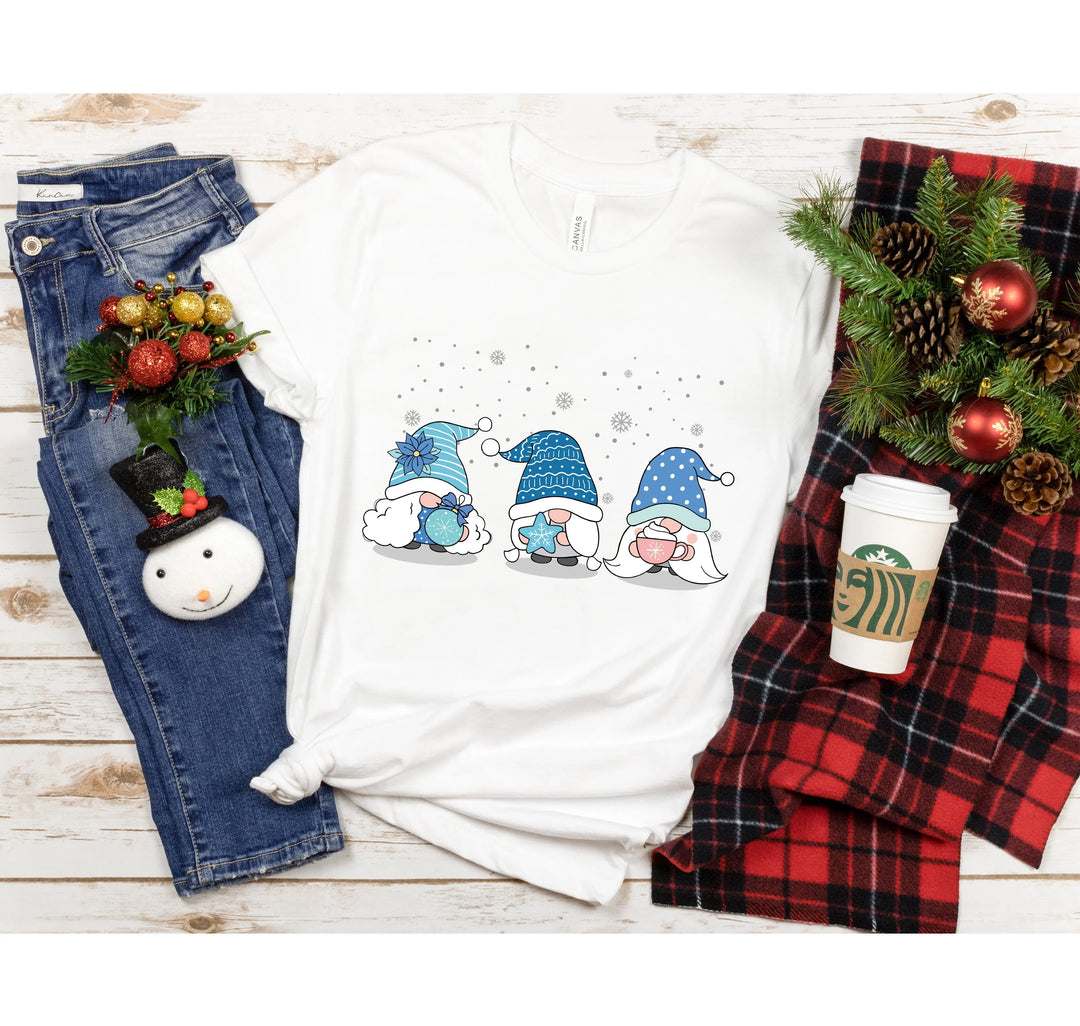 Cute Gnomes Christmas T-Shirt | Ho Ho Ho Holiday Tee Shirtprintingcenter