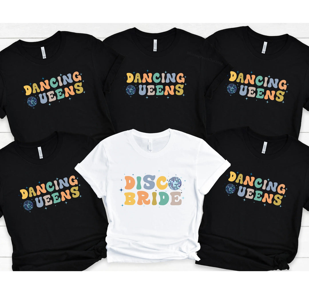 Disco Bachelorette Party Shirts - 90s Bride Squad & Crew Tees Shirtprintingcenter