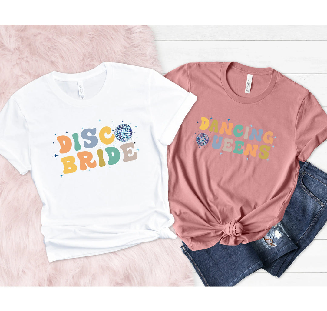 Disco Bachelorette Party Shirts - 90s Bride Squad & Crew Tees Shirtprintingcenter