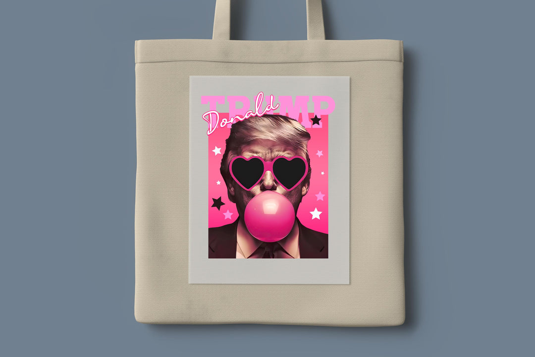 Donald Trump Bubble Gum DTF | Funny Trump Pink Sunglasses DTF