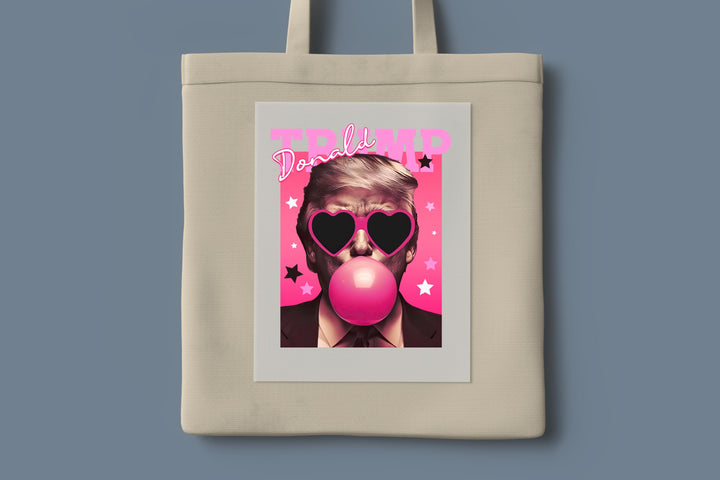 Donald Trump Bubble Gum DTF | Funny Trump Pink Sunglasses DTF