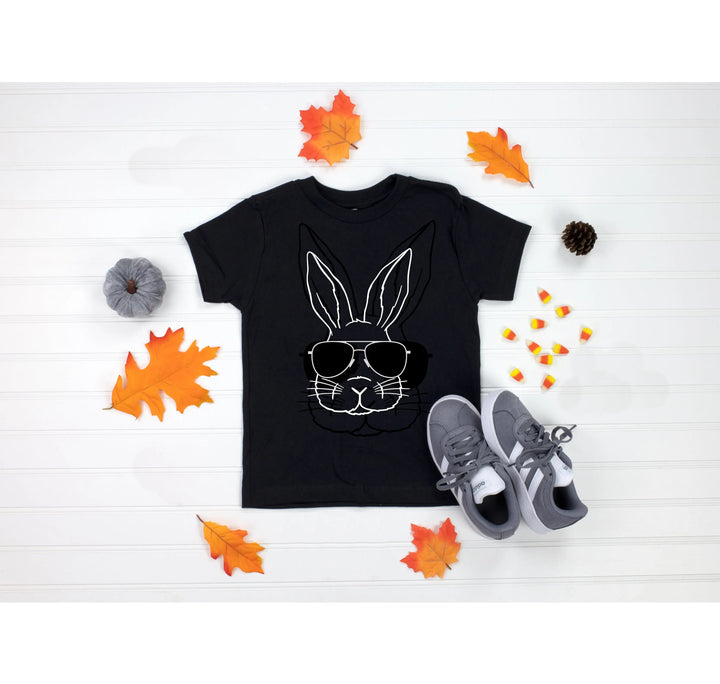 Easter Bunny Shirt - Sunglasses Raglan & Peeps Kids Tee Shirtprintingcenter
