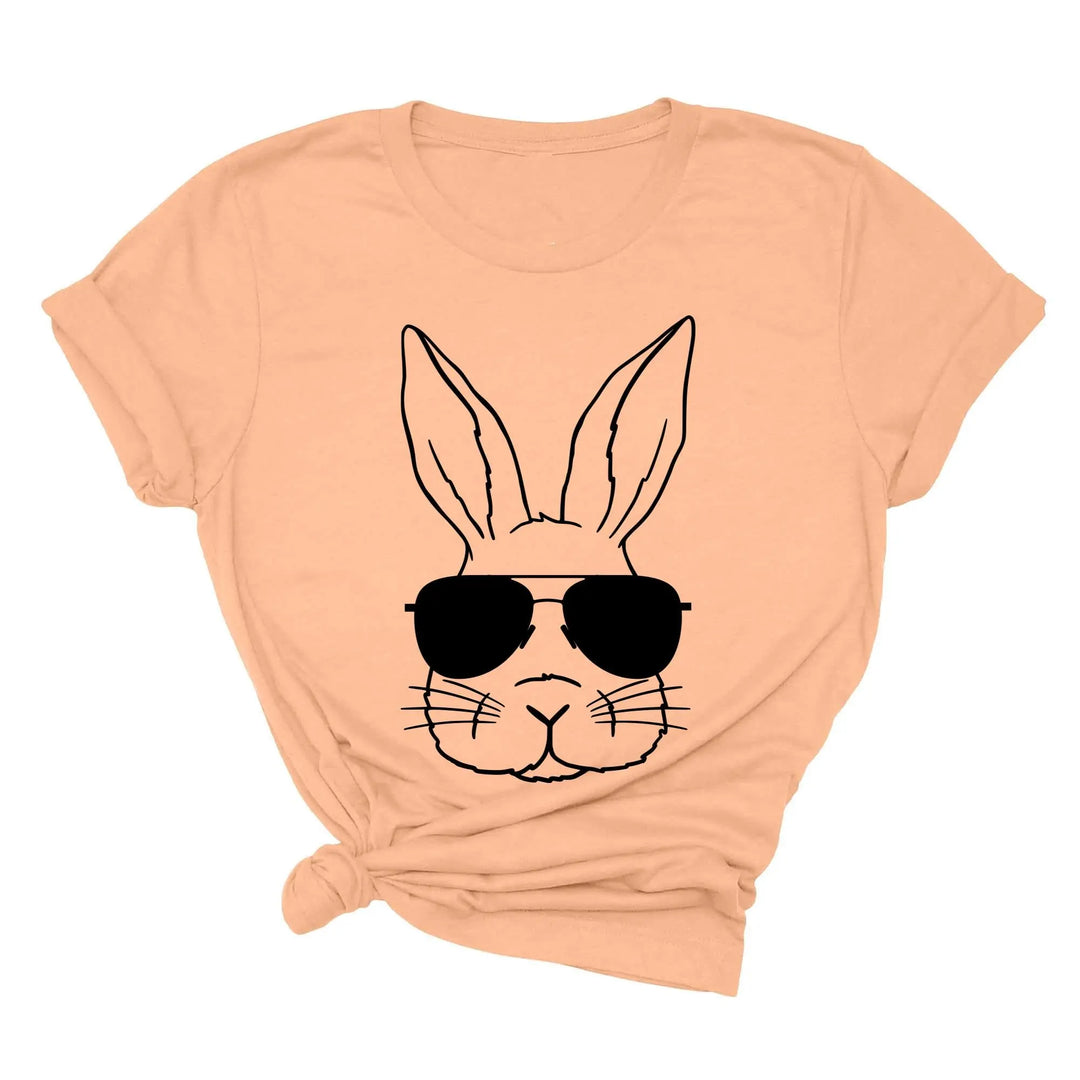 Easter Bunny Shirt - Sunglasses Raglan & Peeps Kids Tee Shirtprintingcenter