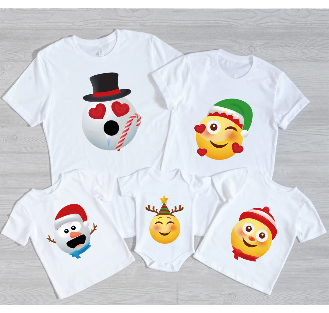Emoji Christmas Shirt | Family Trip & Reunion Matching Tees Shirtprintingcenter