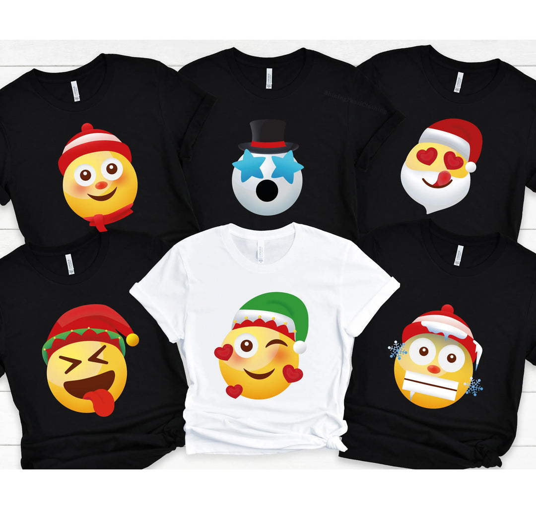 Emoji Christmas Shirt | Family Trip & Reunion Matching Tees Shirtprintingcenter