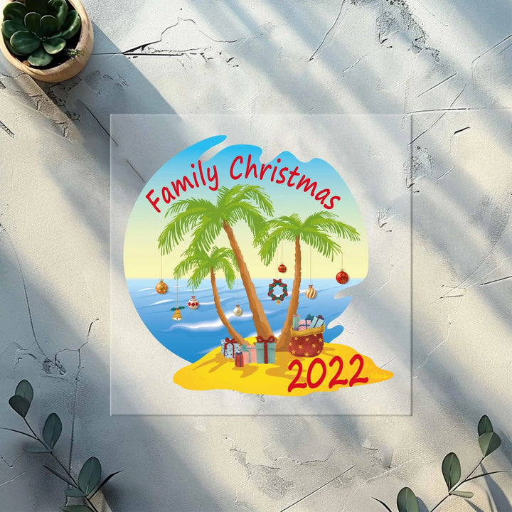 Family Christmas Sea Sand Sun 2025 DTF Transfers, Ready to Press Transfers